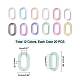 220 шт. 11 цвета прозрачные акриловые соединительные кольца OACR-PH0001-61-2