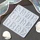 Douze constellations pendentifs rectangle moules en silicone DIY-YW0006-67-5