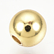 真鍮製スペーサービーズ  ラウンド  ゴールドカラー  6x5mm  穴：1.8mm KK-Q738-6mm-03G-2