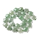 Natürlichen grünen Aventurin Perlen Stränge G-NH0005-013-3