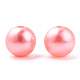 Spray Painted ABS Plastic Imitation Pearl Beads OACR-T015-05C-16-2