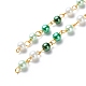 Verre à la main des chaînes de perles de perles AJEW-JB01136-03-1