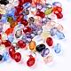 Electroplated Transparent Czech Glass Beads GLAA-I045-03-1