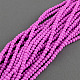 Painted Glass Bead Strands X-DGLA-S071-6mm-35-1