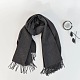 Женский длинный клетчатый шарф из полиэстера с имитацией кашемира и кисточками COHT-PW0001-34-29-1