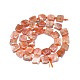Chapelets de perles de sunstone naturelle naturelles G-F715-074-2