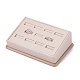 Wooden Clovered with PU Leather Ring Displays RDIS-F003-02B-1