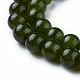 Cuentas de jade verde natural hebras G-I228-8mm-15-3