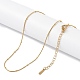 Ионное покрытие(ip) 201 нержавеющая сталь цепи ожерелья NJEW-P309-29G-2