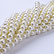 8 hilos de perlas de perlas de vidrio HY-TA0001-A-02-3