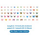 1 коробка 195шт 21 цвета 3d кабошоны из смолы бабочки MRMJ-PJ0001-04-6