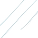 ラウンドワックスポリエステル糸ストリング  マイクロマクラメコード  ツイストコード  革縫い用  ライトスカイブルー  0.3~0.4mm  約174.98ヤード（160m）/ロール YC-D004-02A-054-3