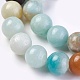 Brins de perles d'amazonite de fleurs naturelles G-G776-01-3