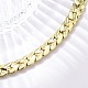 9 мм латунные кубинские звенья цепи ожерелья NJEW-Q051-01G-2