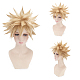 Perruques de cosplay ondulées blondes courtes OHAR-I015-03-3