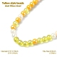 Brins de perles de verre électrolytiques transparents GLAA-YW0003-21-5