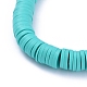 Handmade Polymer Clay Heishi Beads Stretch Bracelets BJEW-JB05089-05-3