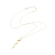 925の純銀製のネックレス  蛇のペンダント付き  ゴールドカラー  17.1インチ（43.5cm） STER-G333-01G-1