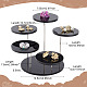 Fingerinspire présentoir rond en acrylique 5 niveau en acrylique noir présentoirs à bijoux rotatifs de 3 pouces support d'affichage en acrylique pour figurines d'action RDIS-WH0018-06B-2