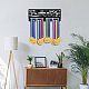 Support mural d'affichage de support de cintre de médaille de fer de thème de sports ODIS-WH0021-609-5