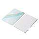 50 шт. 5 цвета горячего тиснения прямоугольные картонные бумажные ювелирные карты CDIS-FS0001-04-3
