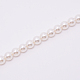 Poignées de sac de perles rondes en acrylique blanc FIND-TAC0006-24C-01-2