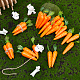 Mini espuma imitacion zanahorias DJEW-WH0038-32-4
