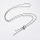 304 Stainless Steel Box Chain Necklace Making MAK-K011-01P-1