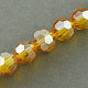 Electroplate Glass Beads Strands EGLA-R016-10mm-16-2
