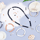 12 rangs 6 couleurs perles rondes en pâte polymère écologiques faites à la main CLAY-PH0001-40A-02-2