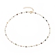 Natürliche Achat handgemachte Perlenketten Halskette Herstellung NJEW-JN03165-1