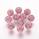 Polymer Ton Strass Perlen&nbsp;LS-RB-K050-8mm-C26-1