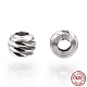 925 perline in argento sterling placcato rodio STER-T004-78P-3mm-1