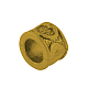 チベットスタイル合金柱ヨーロッパのビーズエナメルのセッティング  大穴ビーズ  カドミウムフリー＆ニッケルフリー＆鉛フリー  アンティーク黄金  8x6mm  穴：5mm  約1060個/1000g TIBEB-5087-AG-FF-2