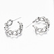 Brass Half Hoop Earrings KK-R117-033-NF-2