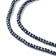 Synthetische blauen goldstone Perlen Stränge G-F748-O02-01-4