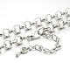 Eisen Rolo Kette Halskette machen MAK-J009-06P-1