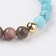 Natural Agate & Synthetic Turquoise Jewelry Sets SJEW-JS00953-04-3