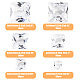 HOBBIESAY 200pcs 6 Size Square Cubic Zirconia Cabochons Loose CZ Stones Faceted Cabochons Flatback Crystal Rhinestone Diamante Gems for Earring Bracelet Pendants DIY Jewelry Making ZIRC-HY0001-01-2