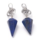 Natural Lapis Lazuli Pendants G-O194-03-2