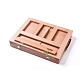 Cajas de almacenamiento de madera multifunción portátiles DIY-WH0157-05-2