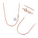 SHEGRACE 925 Sterling Silver Snake Chain Necklaces JN721A-2