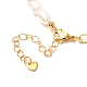 Ожерелье с подвеской в виде сердца для девушек и женщин NJEW-JN03681-7