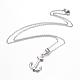 304 Stainless Steel Pendant Necklaces NJEW-D277-21P-1