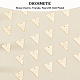 DICOSMETIC 40Pcs Triangle Shape Charms Golden Minimalism Charms Brass Geometric Charms Stamping Blank Tag Pendants Blank Engraving Dangle Charms Supplies for Statement Jewelry Making KK-DC0002-40-4