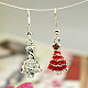 Fashion Earrings for Christmas X-EJEW-JE00368-01-2