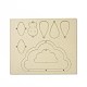Kit de fabrication de carillon éolien nuage bricolage DIY-A029-04-3