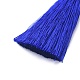 綿糸タッセルビッグペンダント  ブルー  70~73x9~10mm FIND-L010-B06-2