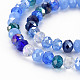 Electroplate Glass Beads Strands EGLA-S194-18A-3