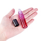 Benecreat 9 Packungen 10 ml Regenbogenfarbe Glasrolle Flasche nachfüllbare ätherische Ölrolle auf Flasche mit schwarzem Verschluss MRMJ-BC0001-26-5